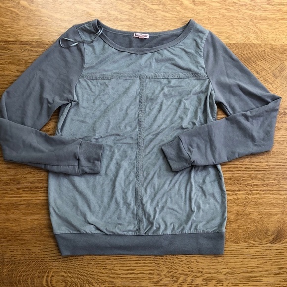 Juicy Couture Y2K Suede Detail Pullover Sweatshirt - Picture 1 of 7